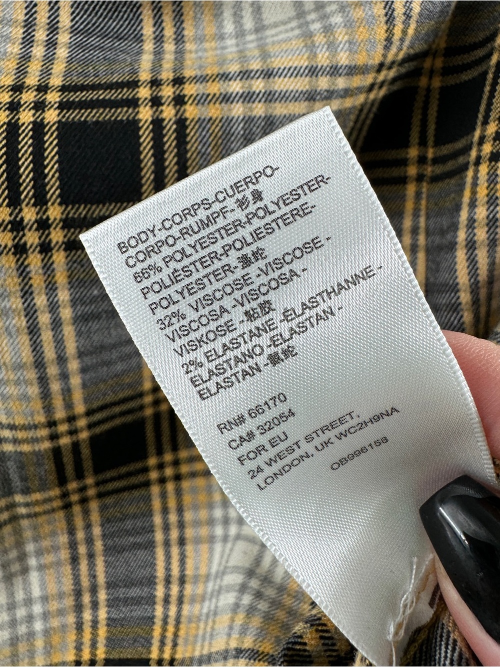 Urban Outfitters Yellow Black Plaid Mini Skirt – Women's Small - Picture 6 of 6